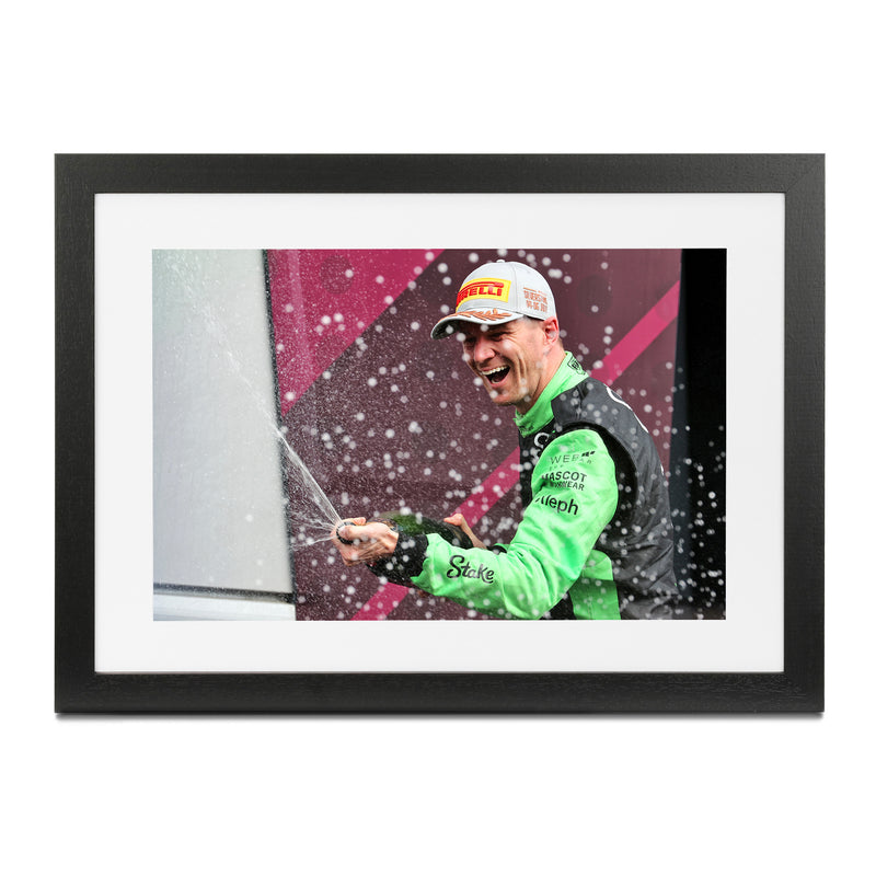 Nico Hülkenberg 2025 Stake Sauber 'First Podium' Framed Print - British GP