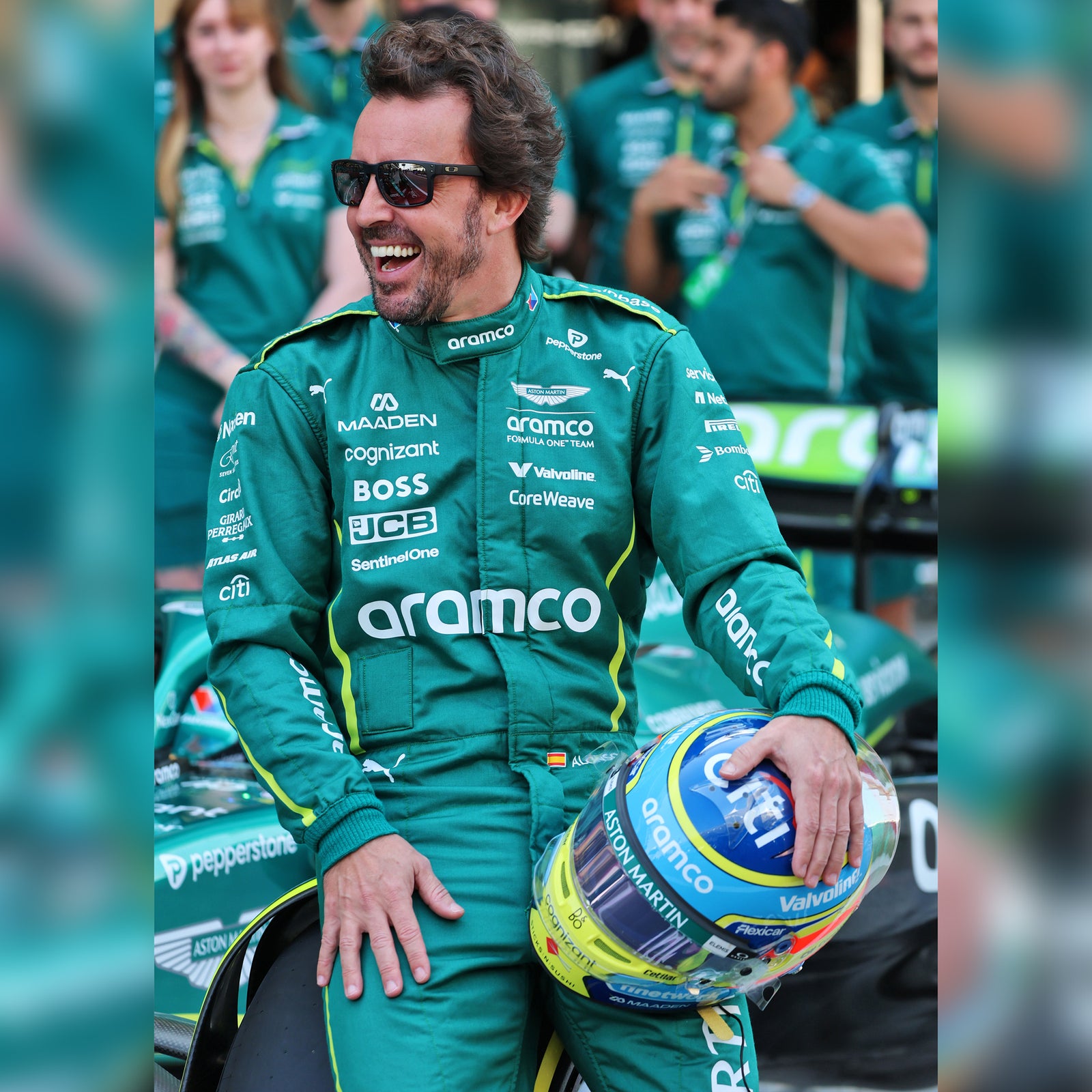 Auction LOT 078 - Fernando Alonso 2025 Aston Martin Aramco Race suit