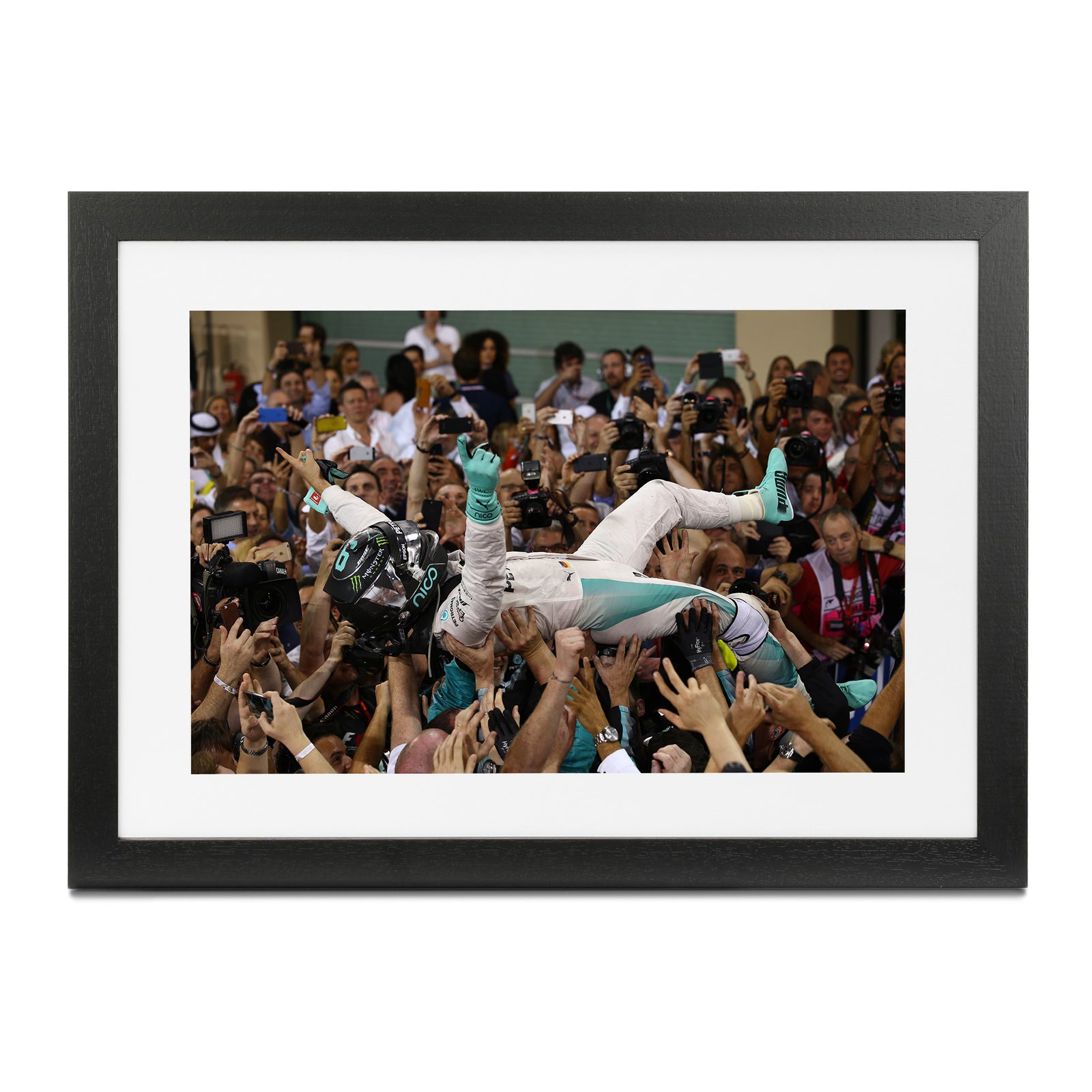 Nico Rosberg 2016 Mercedes AMG Petronas Framed Print - Abu Dhabi GP