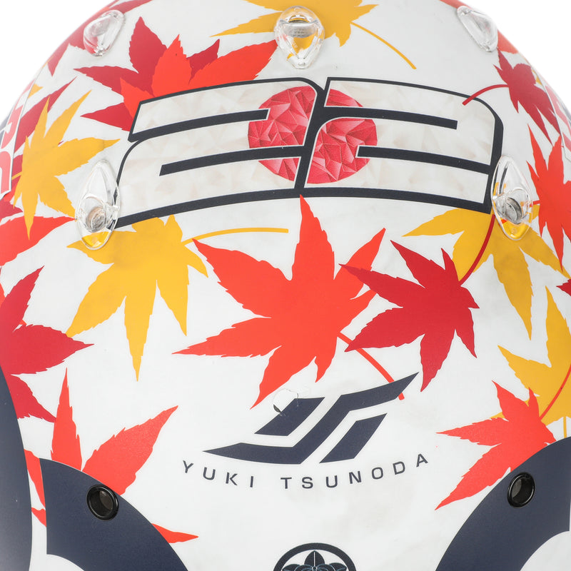 Yuki Tsunoda 2023 AlphaTauri Race Worn Helmet - Bahrain GP