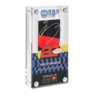 Yuki Tsunoda 2025 Oracle Red Bull Racing Replica Bodywork in Acrylic Formula 1 collectible displayed in premium motorsport display