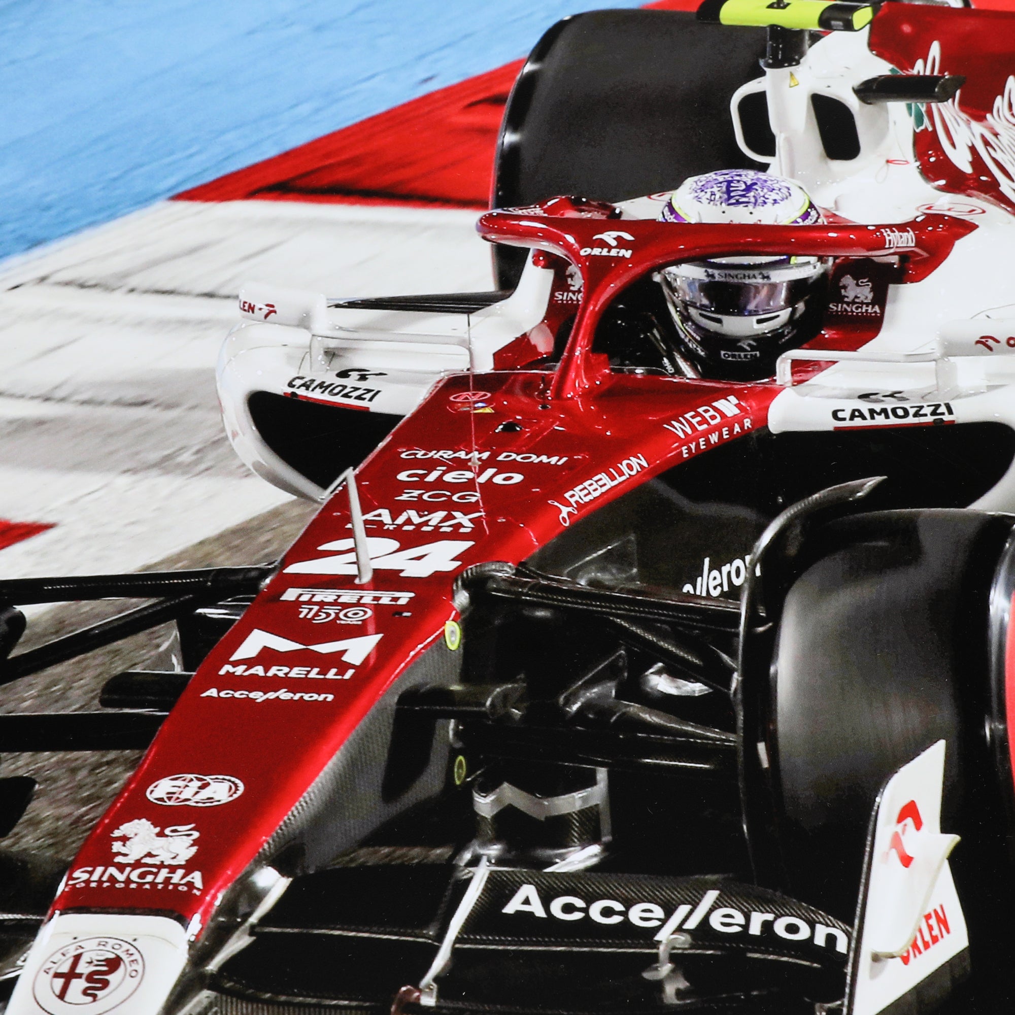 Limited Edition Zhou Guanyu 'Debut' Signed Stake Sauber F1 Team Print - Bahrain GP 2022