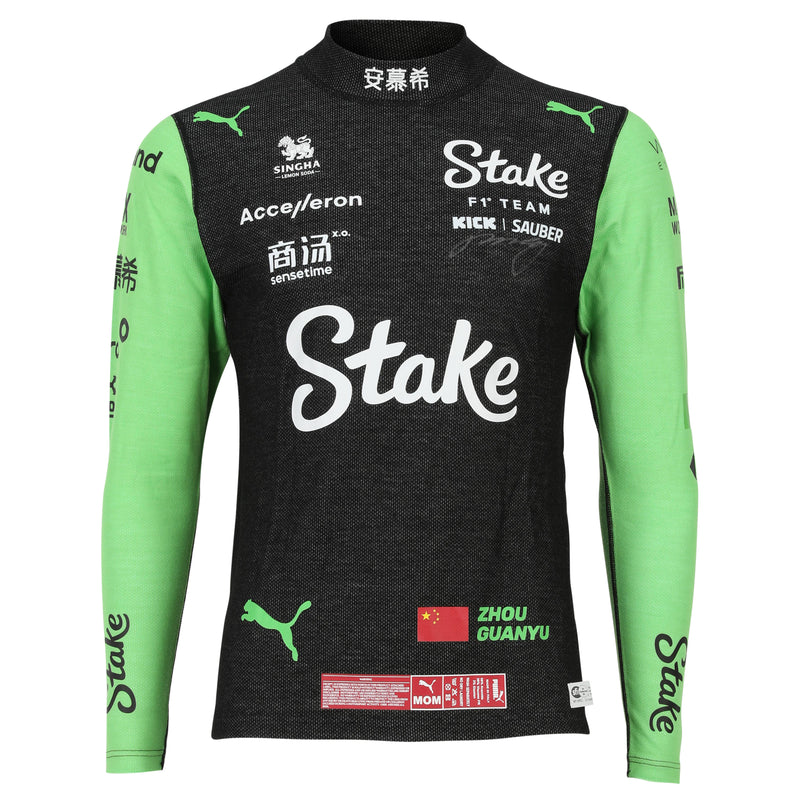 LOT 052 - Zhou Guanyu Signed 2024 Stake F1 Team GP Used Racewear Bundle