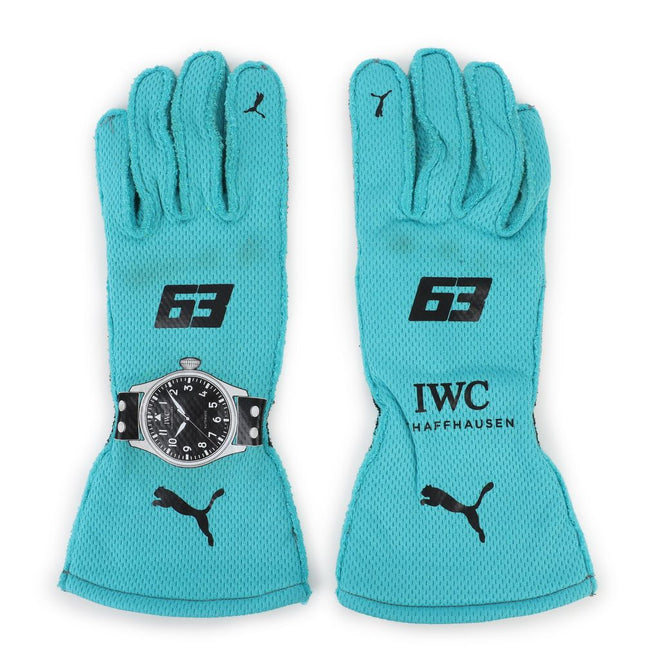 LOT 724 - George Russell Un-Signed 2024 Mercedes AMG Petronas Gloves