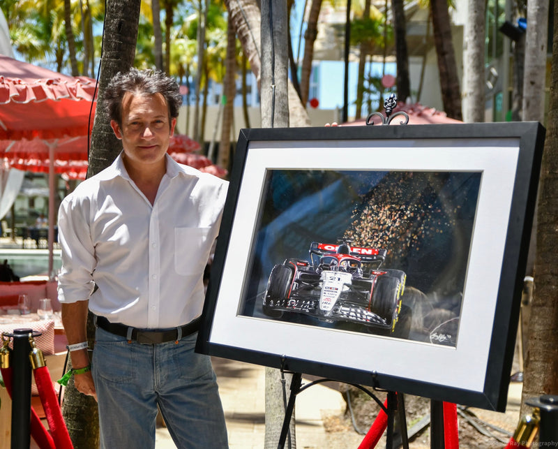Daniel Ricciardo “Thunderstruck” 3D Painting by Bruce Sulzberg