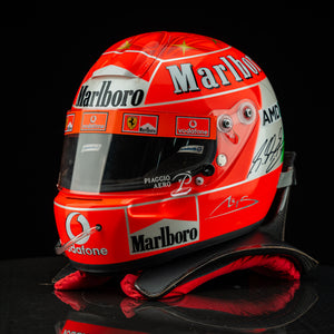 Michael Schumacher Signed 2004 Scuderia Ferrari Replica Helmet - With HANS