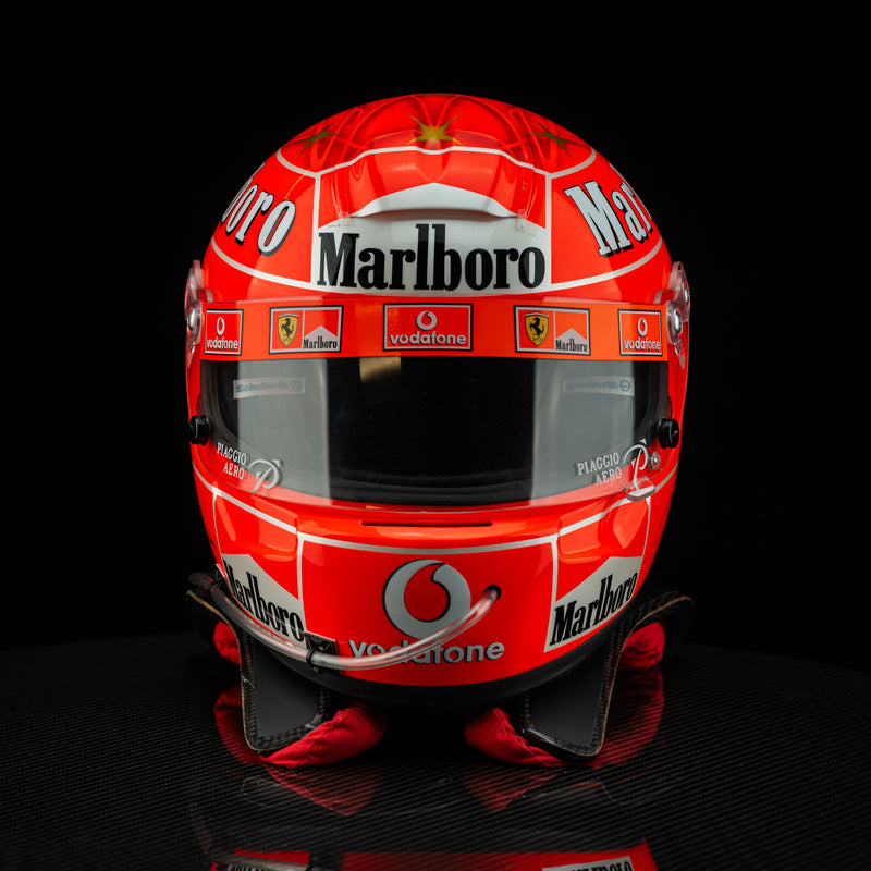 Michael Schumacher Signed 2004 Scuderia Ferrari Replica Helmet - With HANS