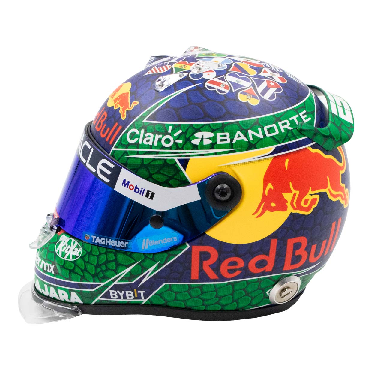 Sergio Perez 2024 Mini Helmet – Miami Edition