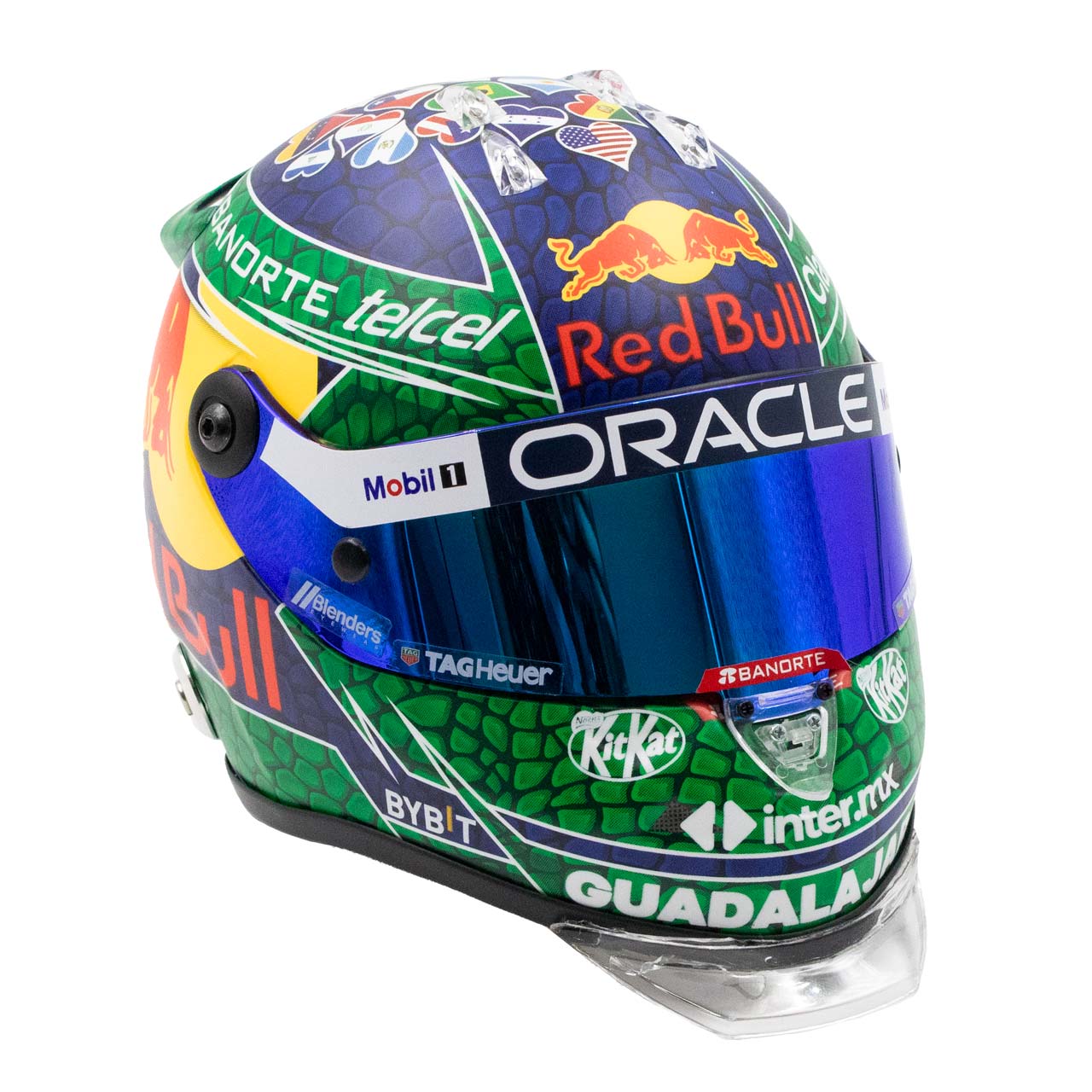 Sergio Perez 2024 Mini Helmet – Miami Edition