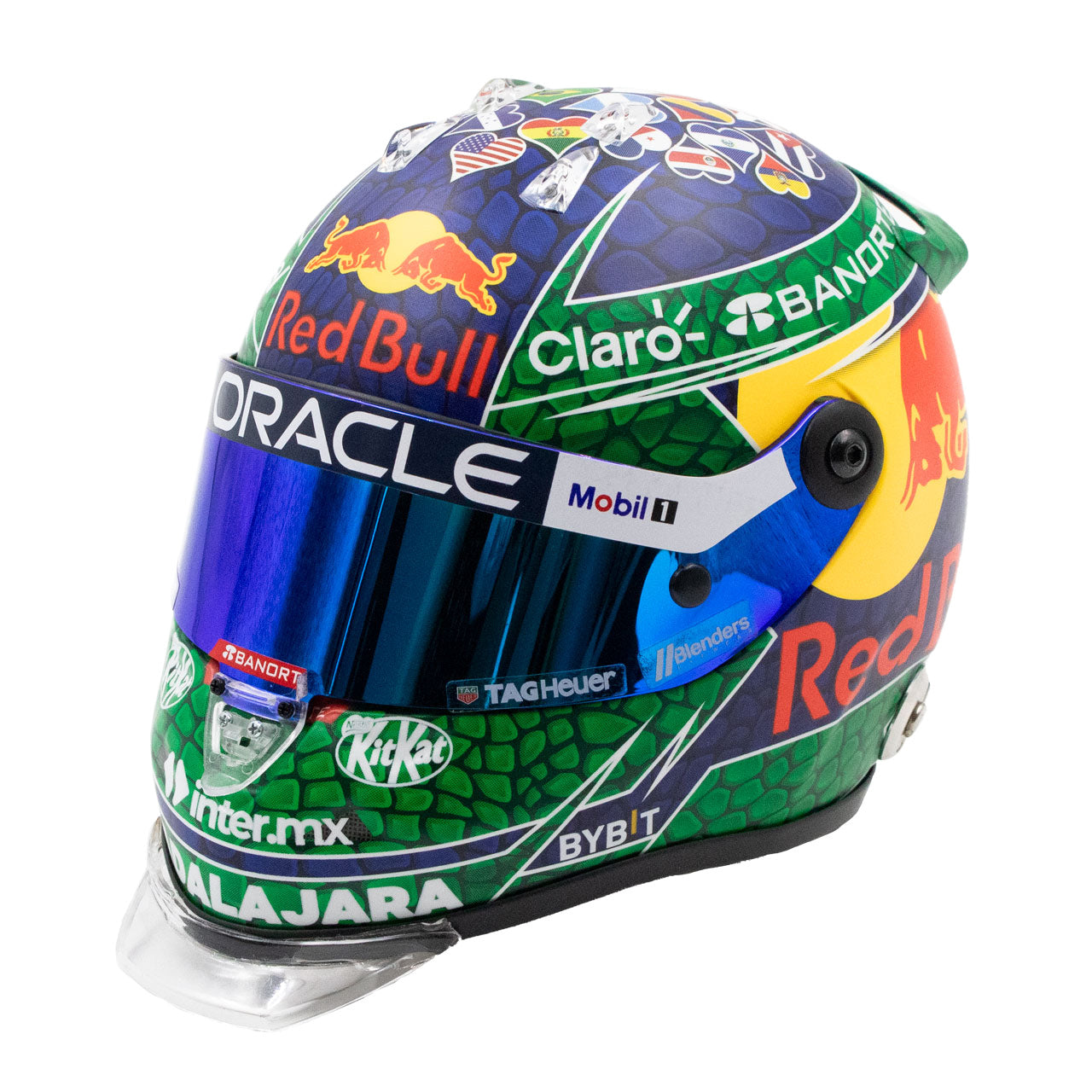 Sergio Perez 2024 Mini Helmet – Miami Edition