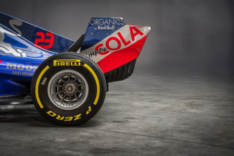 Toro Rosso STR14-04 2019 rolling chassis, authentic Formula 1 engineering with P2 finish for collector display