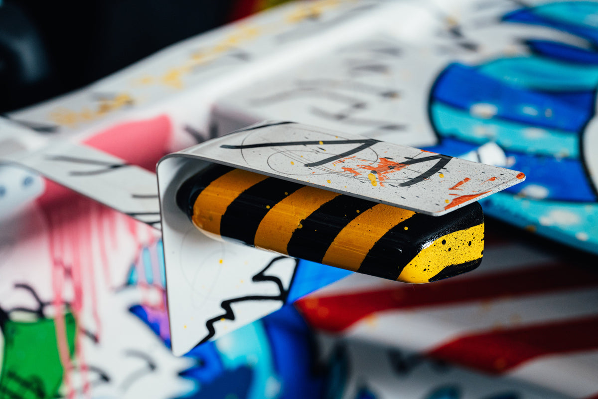 Ayrton Senna-inspired art show car, premium collector display vehicle featuring bespoke motorsport artwork and iconic styling