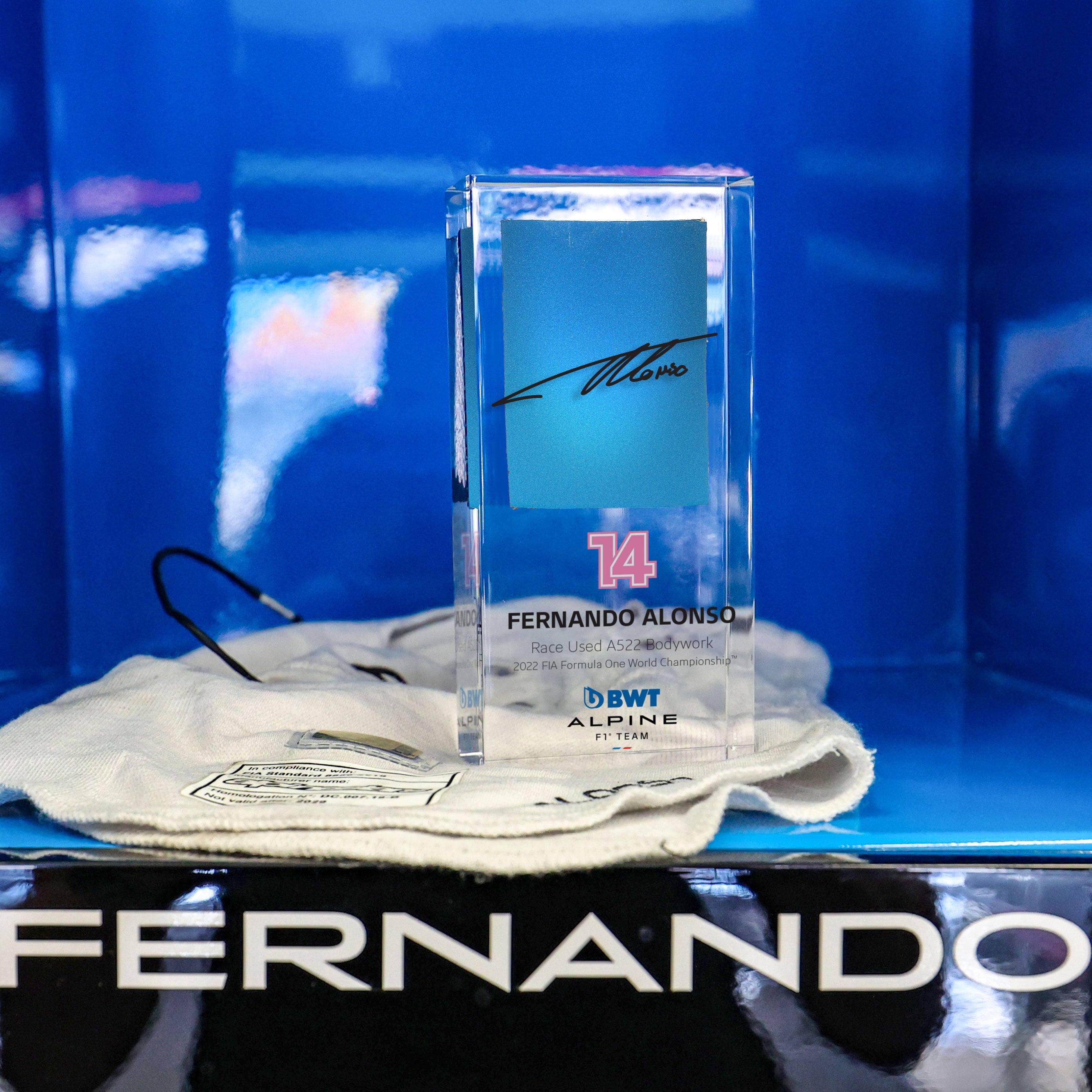 Fernando Alonso 2022 Bodywork in Acrylic