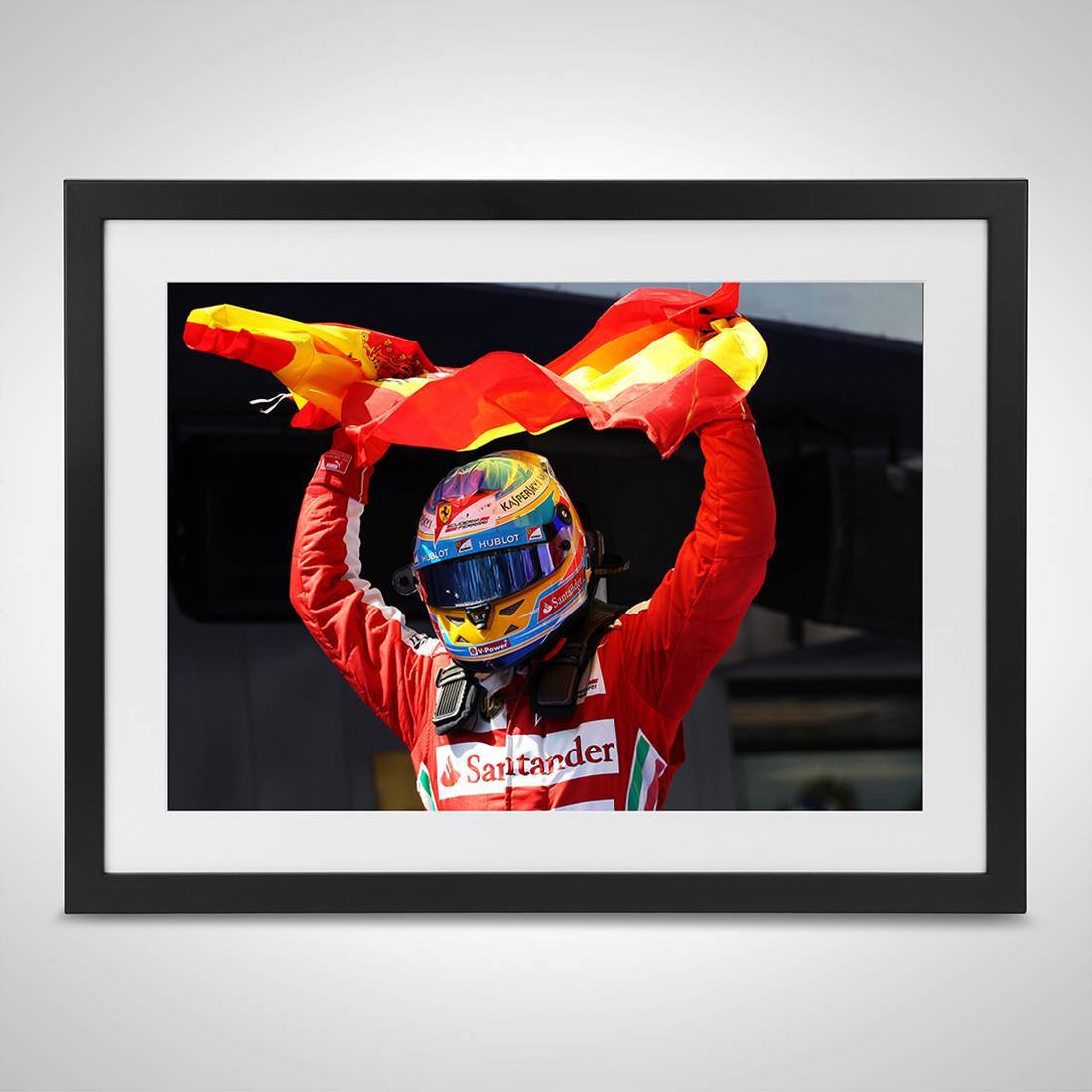 Fernando Alonso 2013 'First Home Win' Print - Spanish GP