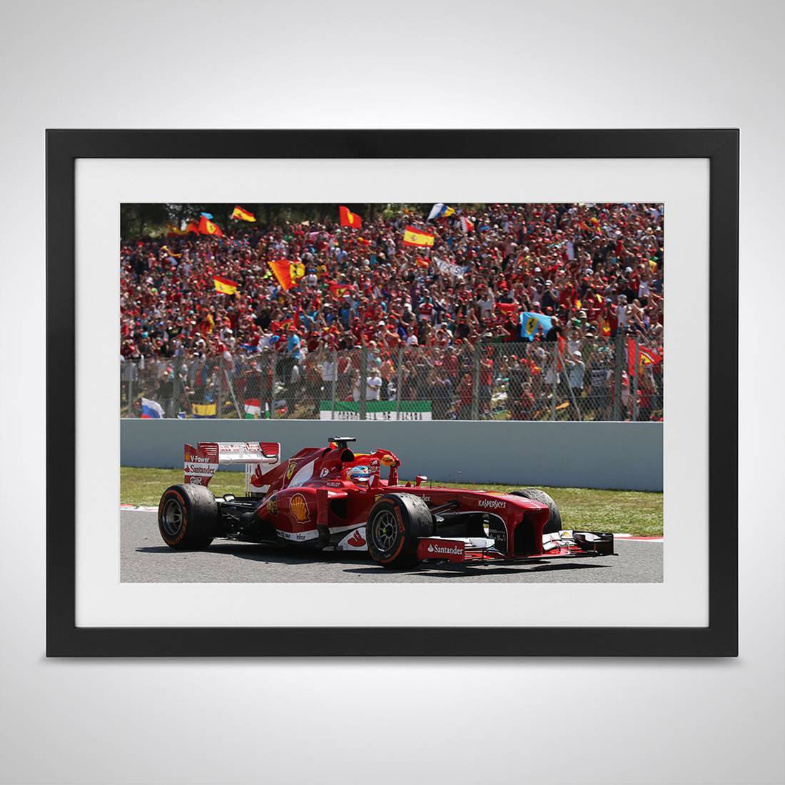 Fernando Alonso 2013 'First Home Win With Ferrari' Print – Spanish GP