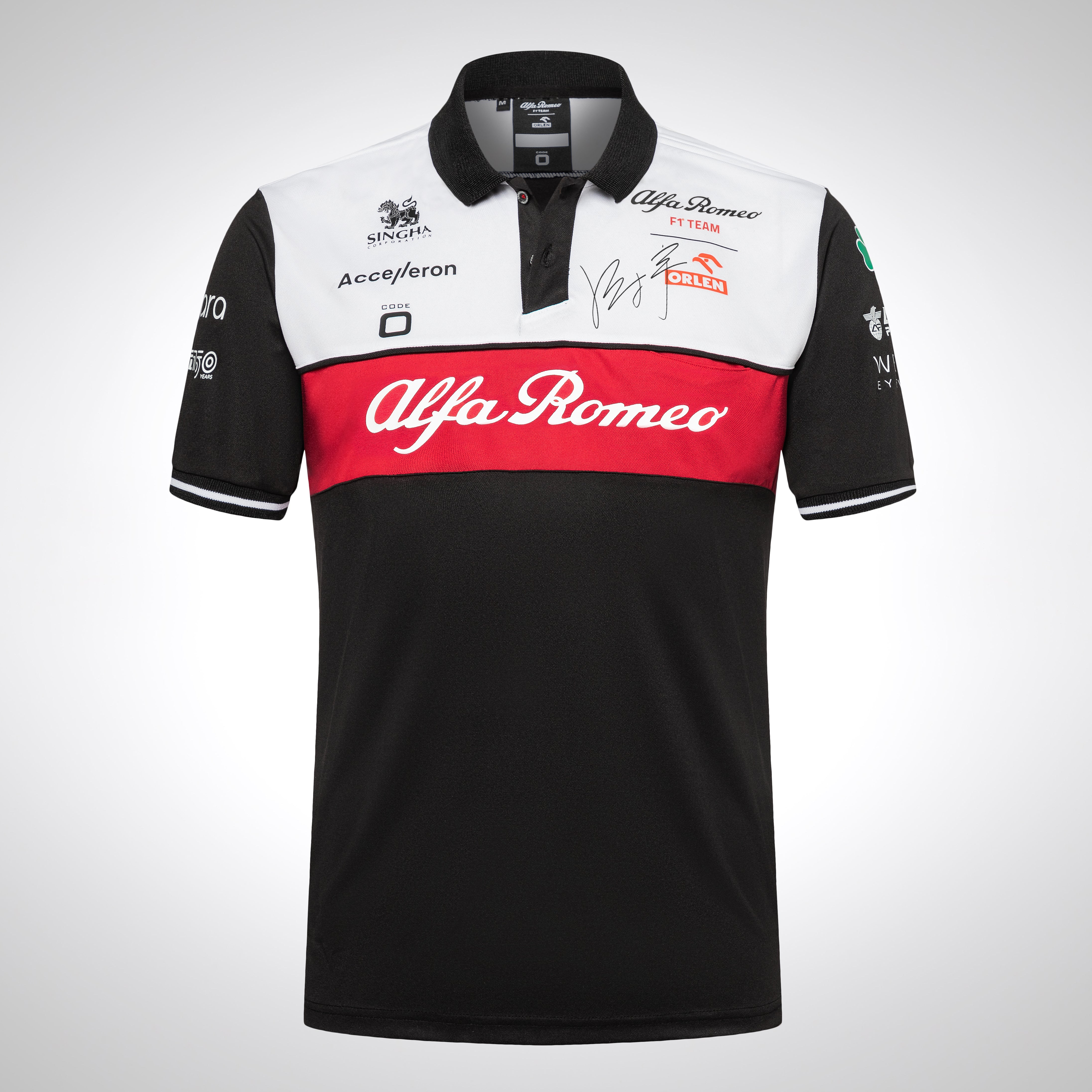 Zhou Guanyu 2022 Signed Alfa Romeo F1 Team ORLEN Polo Shirt