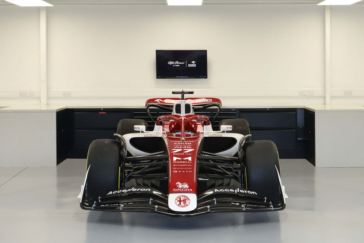 2022 Alfa Romeo C42 Italian Grand Prix Formula 1 show car, full-size collector display vehicle inspired by the C42 challenger