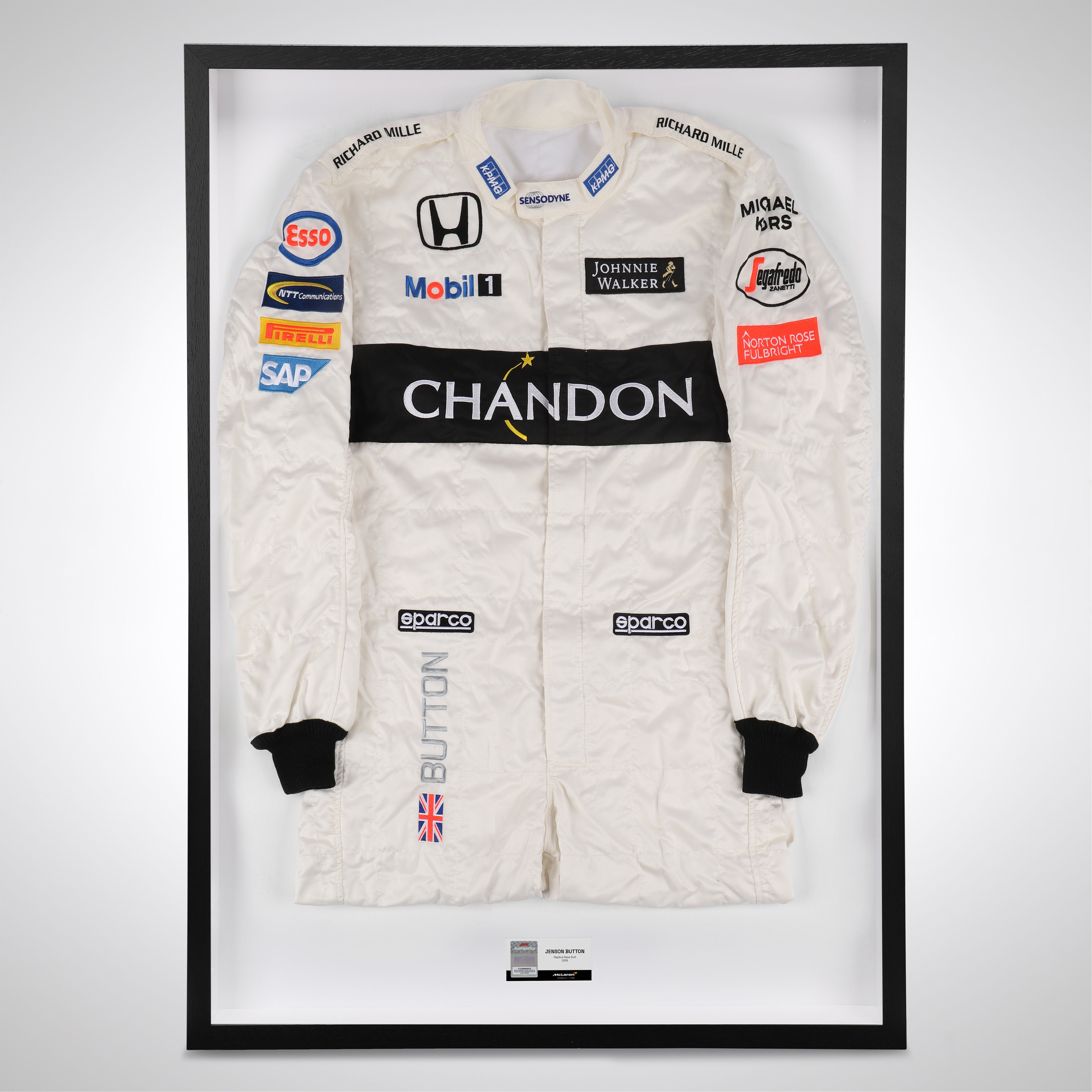 Jenson Button 2016 Replica McLaren F1 Team Race Suit