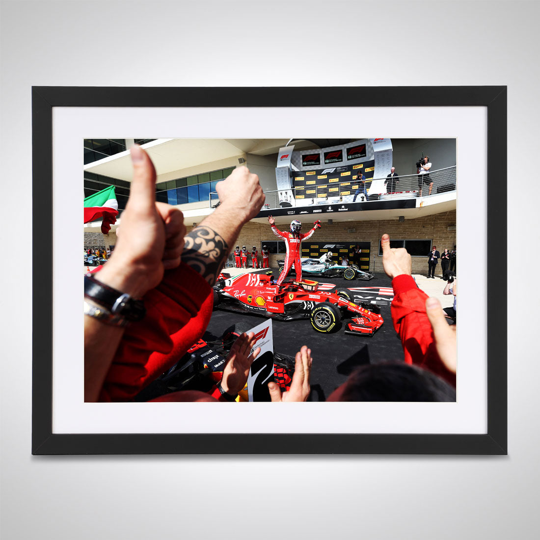 Kimi Raikkonen's 'Final Ferrari Win' Print – United States GP