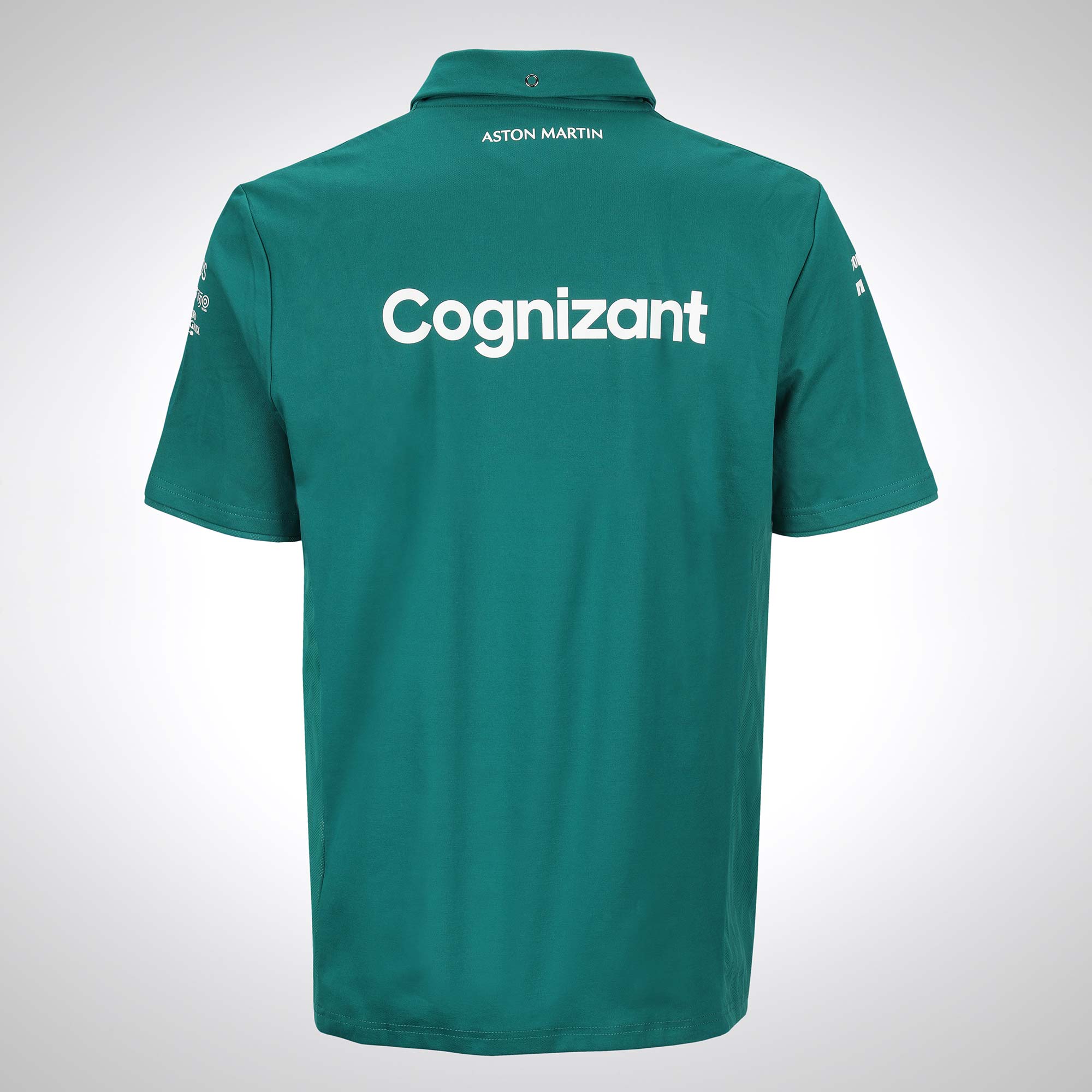 Lance Stroll 2022 Signed Aston Martin Aramco Cognizant F1 Team Polo Shirt