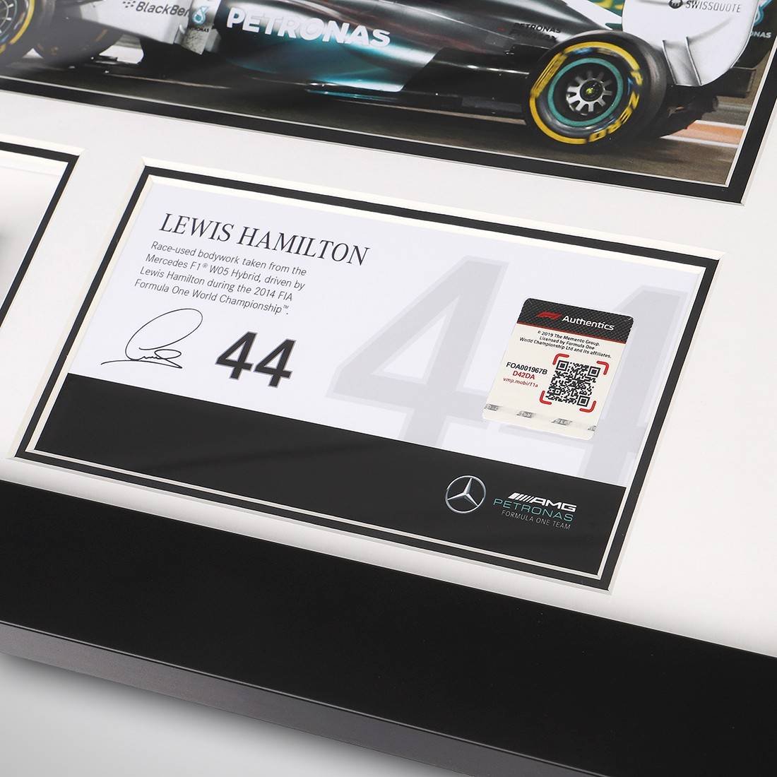 Lewis Hamilton 2014 Abu Dhabi British Flag Photo & Bodywork