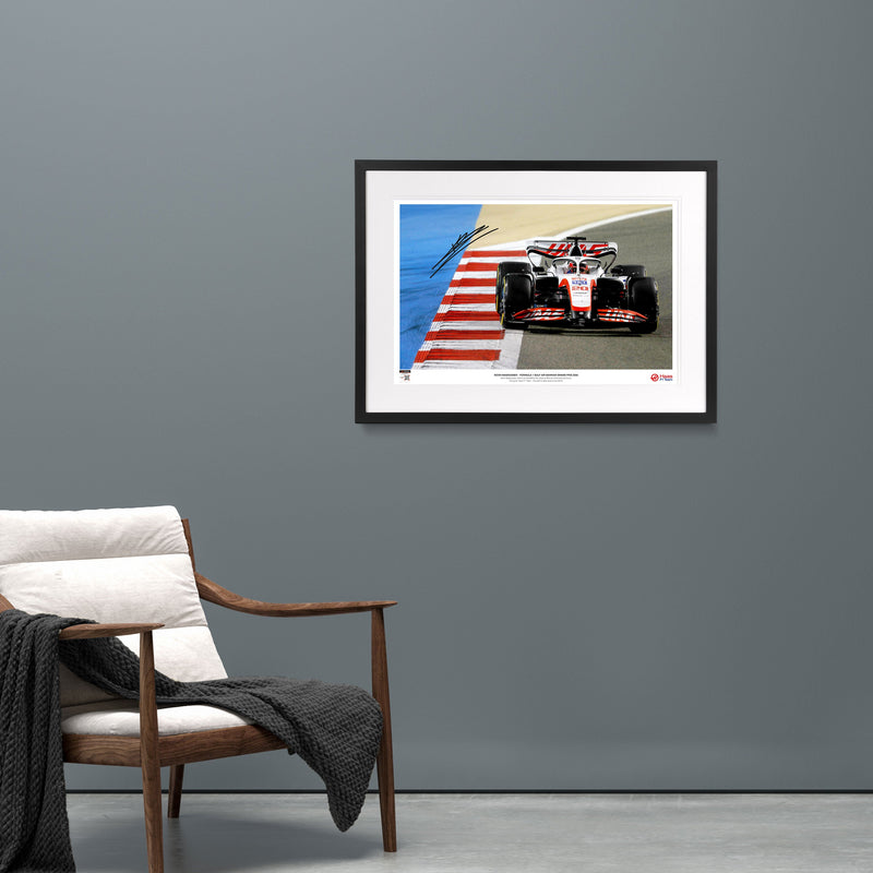 LOT 010 - Kevin Magnussen 2022 Signed Photograph – Bahrain GP