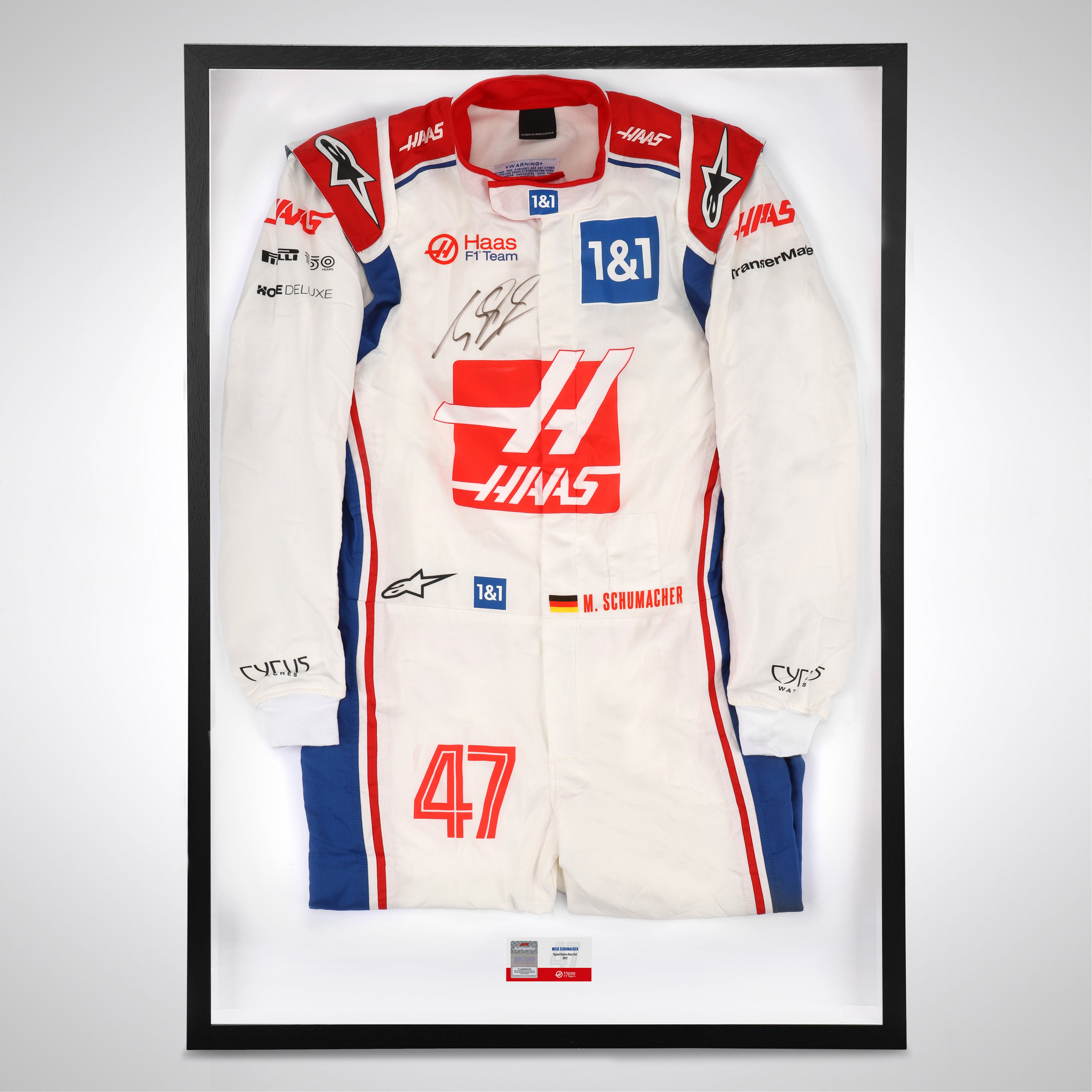 Mick Schumacher 2022 Signed Replica Haas F1 Team Race Suit
