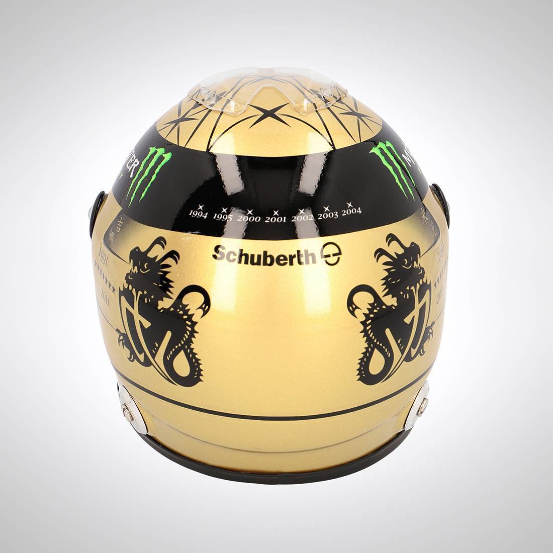 Michael Schumacher 2011 GOLD 1:2 Scale helmet