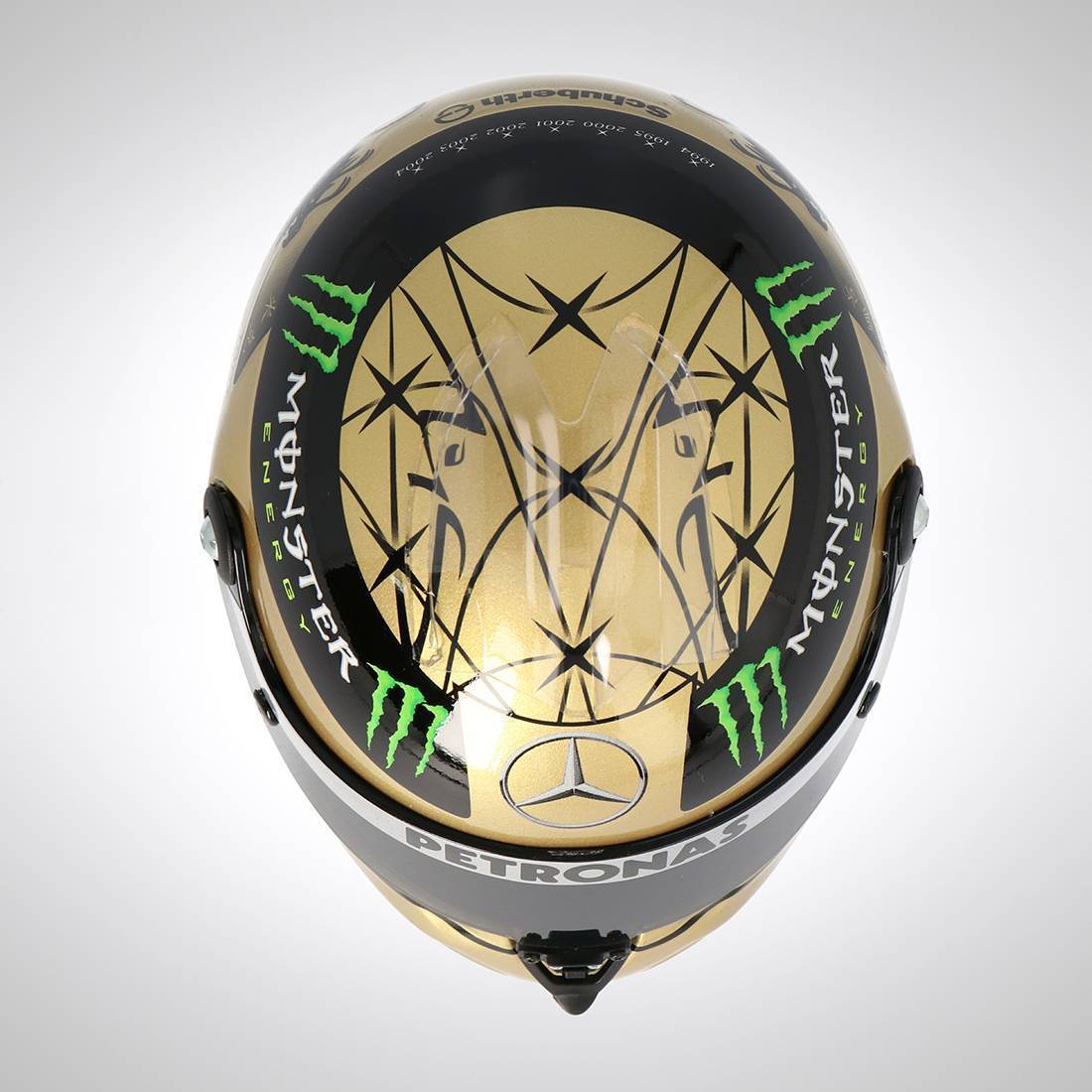 Michael Schumacher 2011 GOLD 1:2 Scale helmet