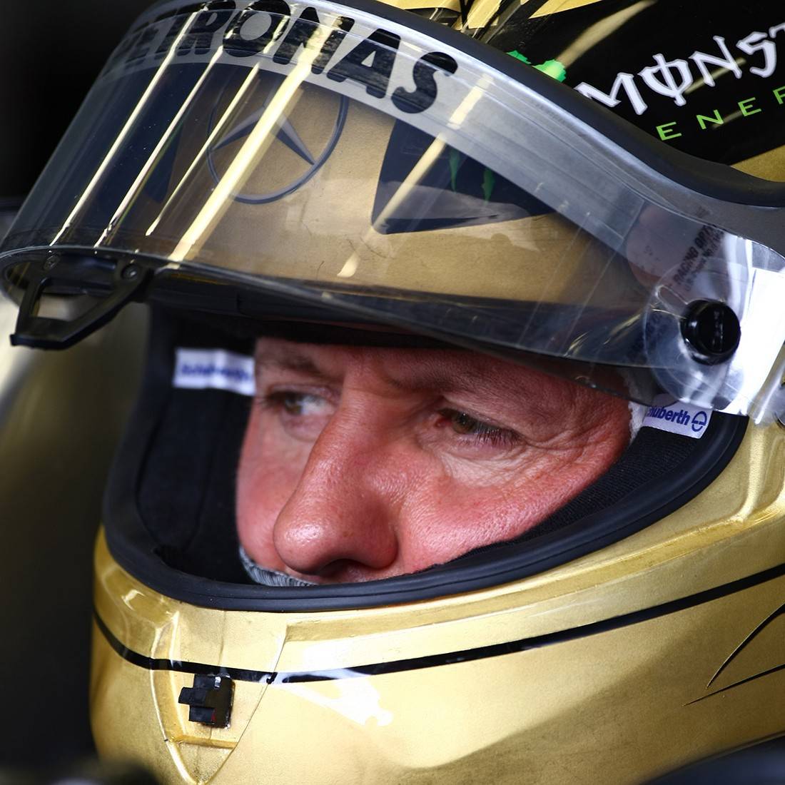 Michael Schumacher 2011 GOLD 1:2 Scale helmet