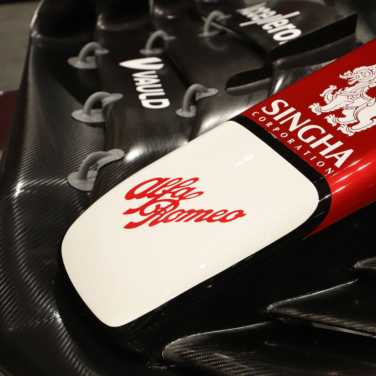 Formula 1-inspired 2022 Alfa Romeo C42 Azerbaijan Grand Prix livery show car, full-size exhibition vehicle for showroom and collector display