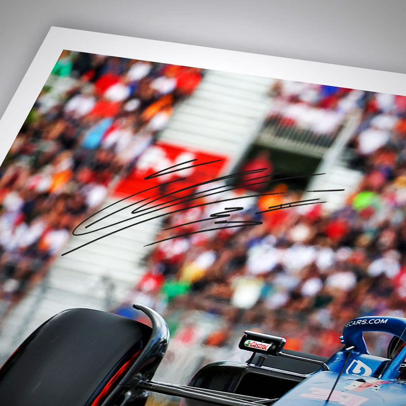 LOT 009 - Esteban Ocon 2022 Signed Photo Canadian GP