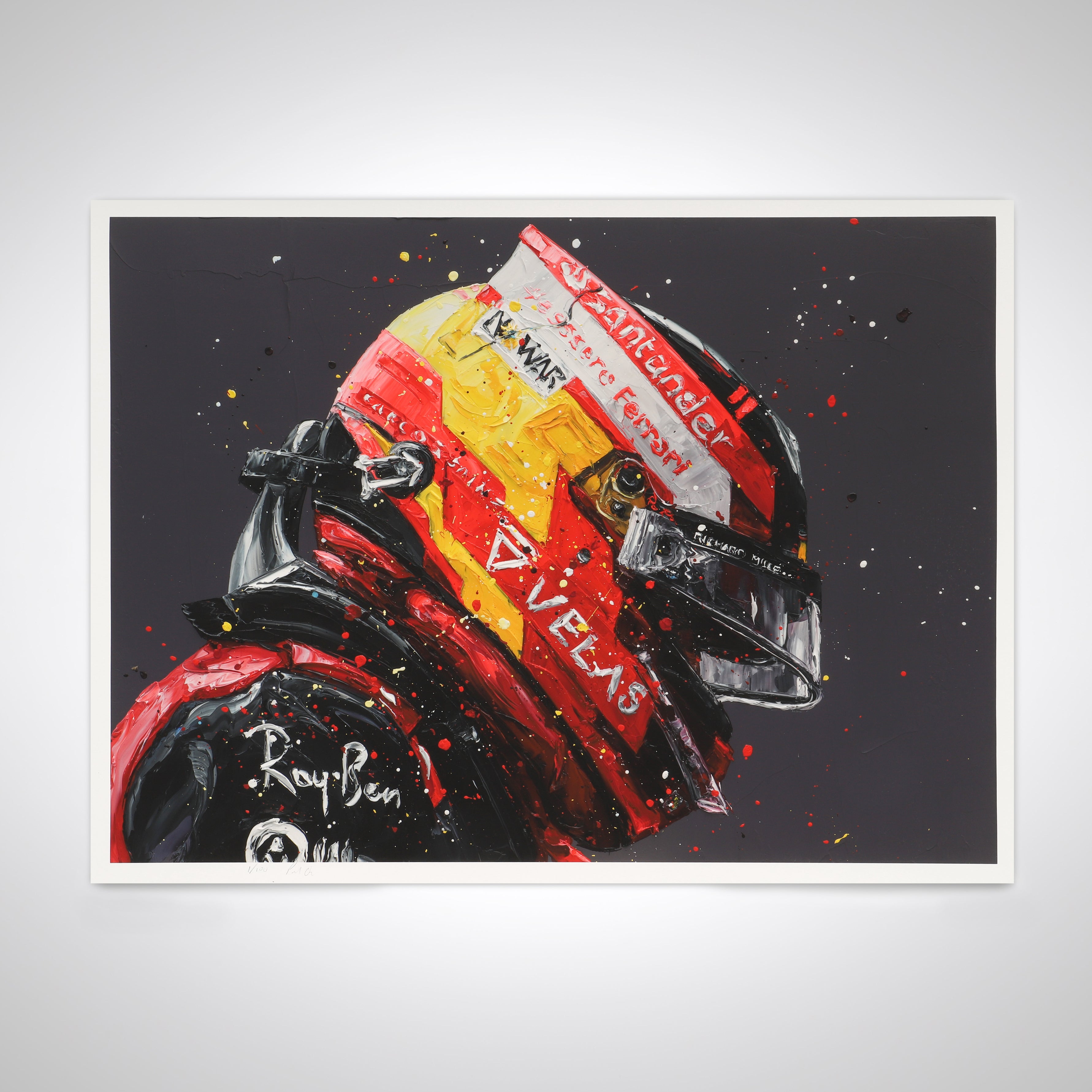 Carlos Sainz 2022 British Grand Prix Print - Paul Oz