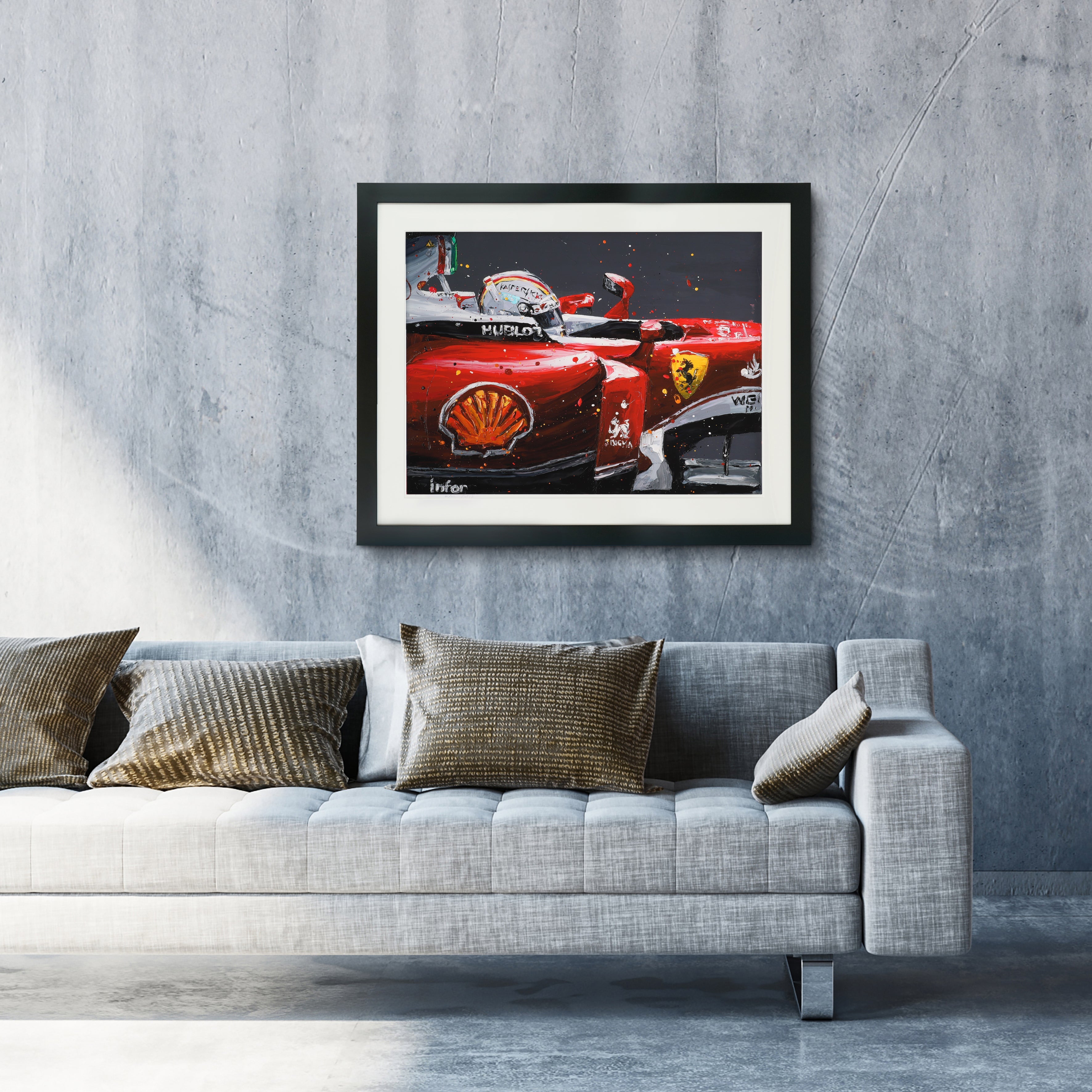 Sebastian Vettel 2016 Print - Paul Oz