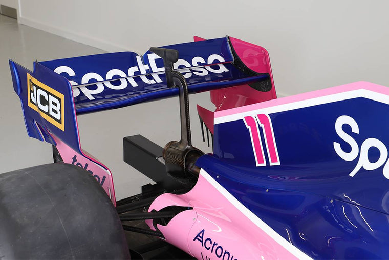 Racing Point RP19 2019 full-size Formula 1 show car, premium exhibition display vehicle and collector centrepiece inspired by the Racing Point Formula 1 team
