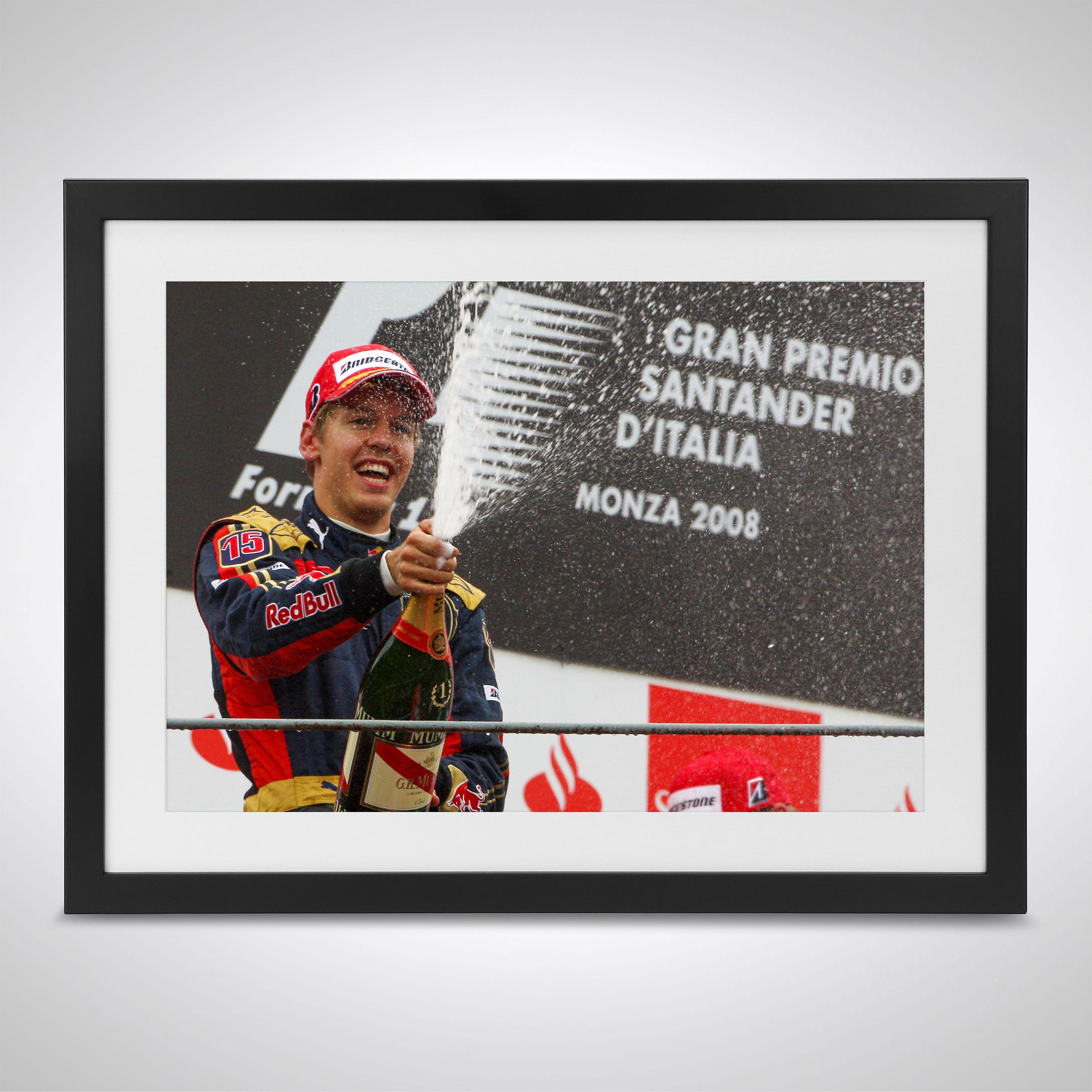 Sebastian Vettel 2008 'First GP Win' Print - Italian GP