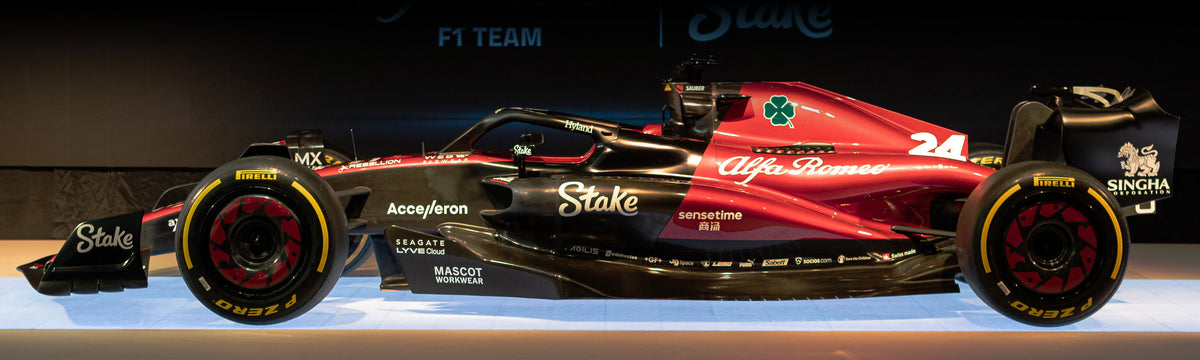 2023 Alfa Romeo C43 Formula 1-inspired show car, premium full-size display vehicle celebrating Alfa Romeo F1 Team engineering and design
