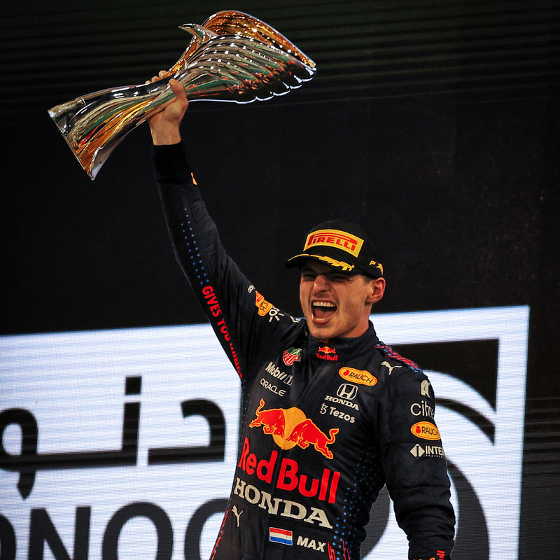 Max Verstappen 2021 'World Champion Red Bull Team Celebrations' Print - Abu Dhabi GP